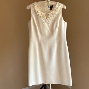 Ann Taylor size 10P embellished sheath dress